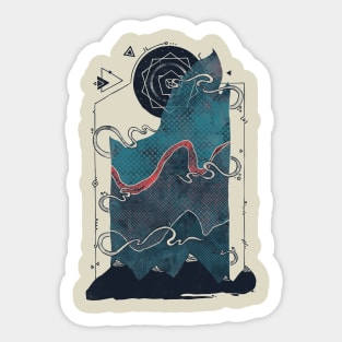 northern nightsky Sticker